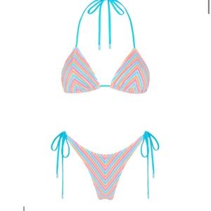 Triangl Vinca - Sherbet Stripe bikini, size XS